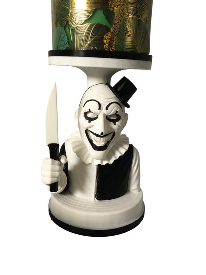 Art The Clown Terrifier 3 Wick Candle or Plant Holder Horror Decor Display Stand