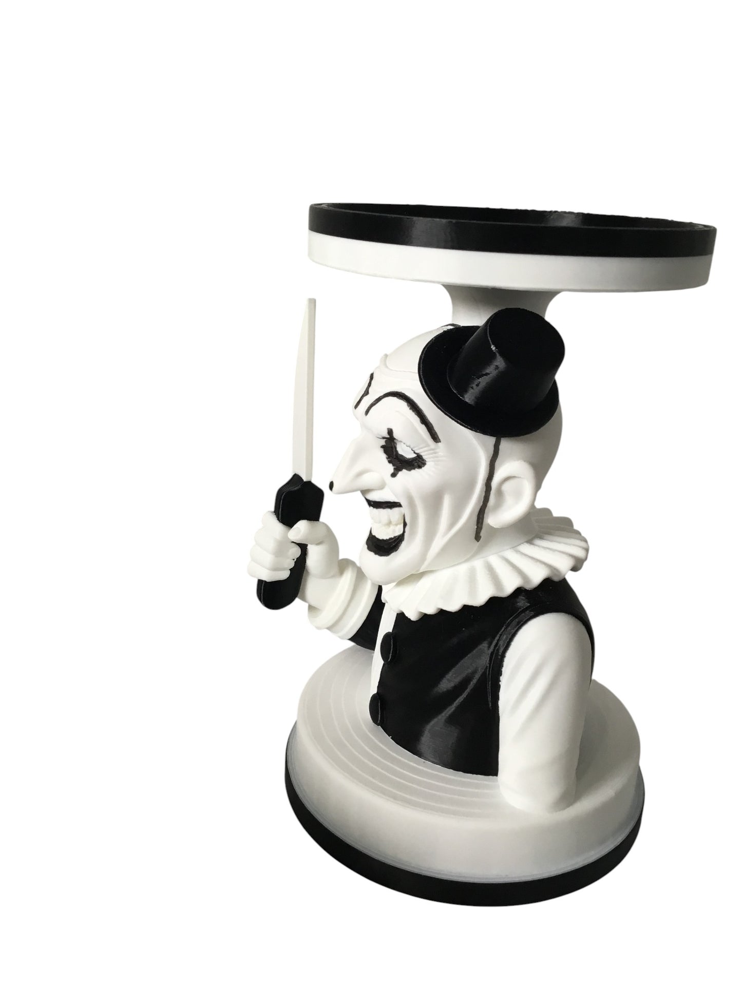 Art The Clown Terrifier 3 Wick Candle or Plant Holder Horror Decor Display Stand