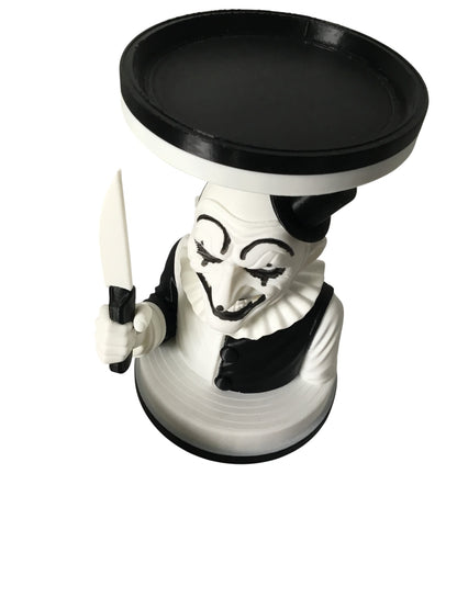 Art The Clown Terrifier 3 Wick Candle or Plant Holder Horror Decor Display Stand