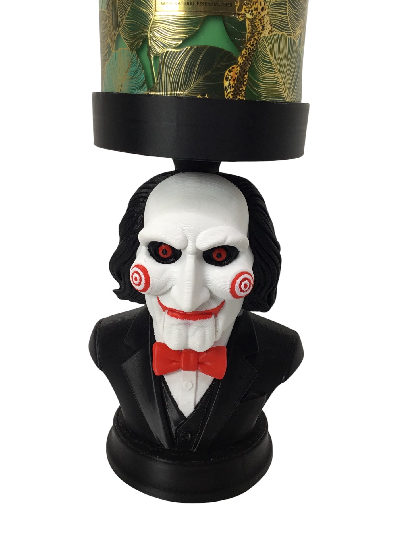 Billy Saw Candle Holder Stand Horror Bust Display for Candles, Pots, Storage etc