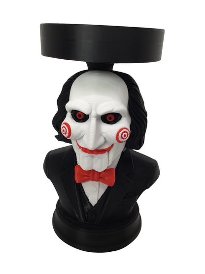 Billy Saw Candle Holder Stand Horror Bust Display for Candles, Pots, Storage etc