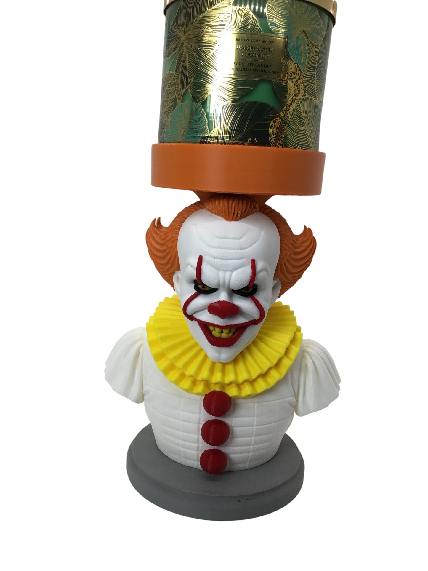 Share Pennywise IT Jar Candle, Pot, Storage Holder Horror Decor Display Stand 9"