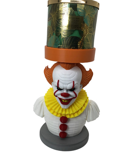 Share Pennywise IT Jar Candle, Pot, Storage Holder Horror Decor Display Stand 9"