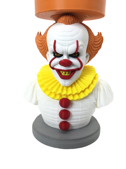 Share Pennywise IT Jar Candle, Pot, Storage Holder Horror Decor Display Stand 9"
