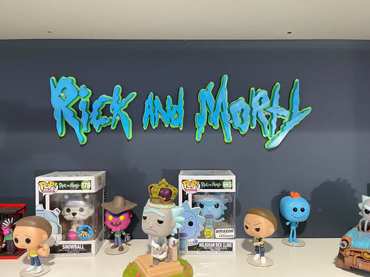 23" Rick and Morty Wall Sign Multi Color
