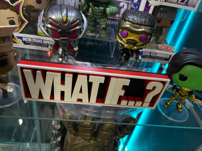 8" Multi Color What If Display Sign Stand