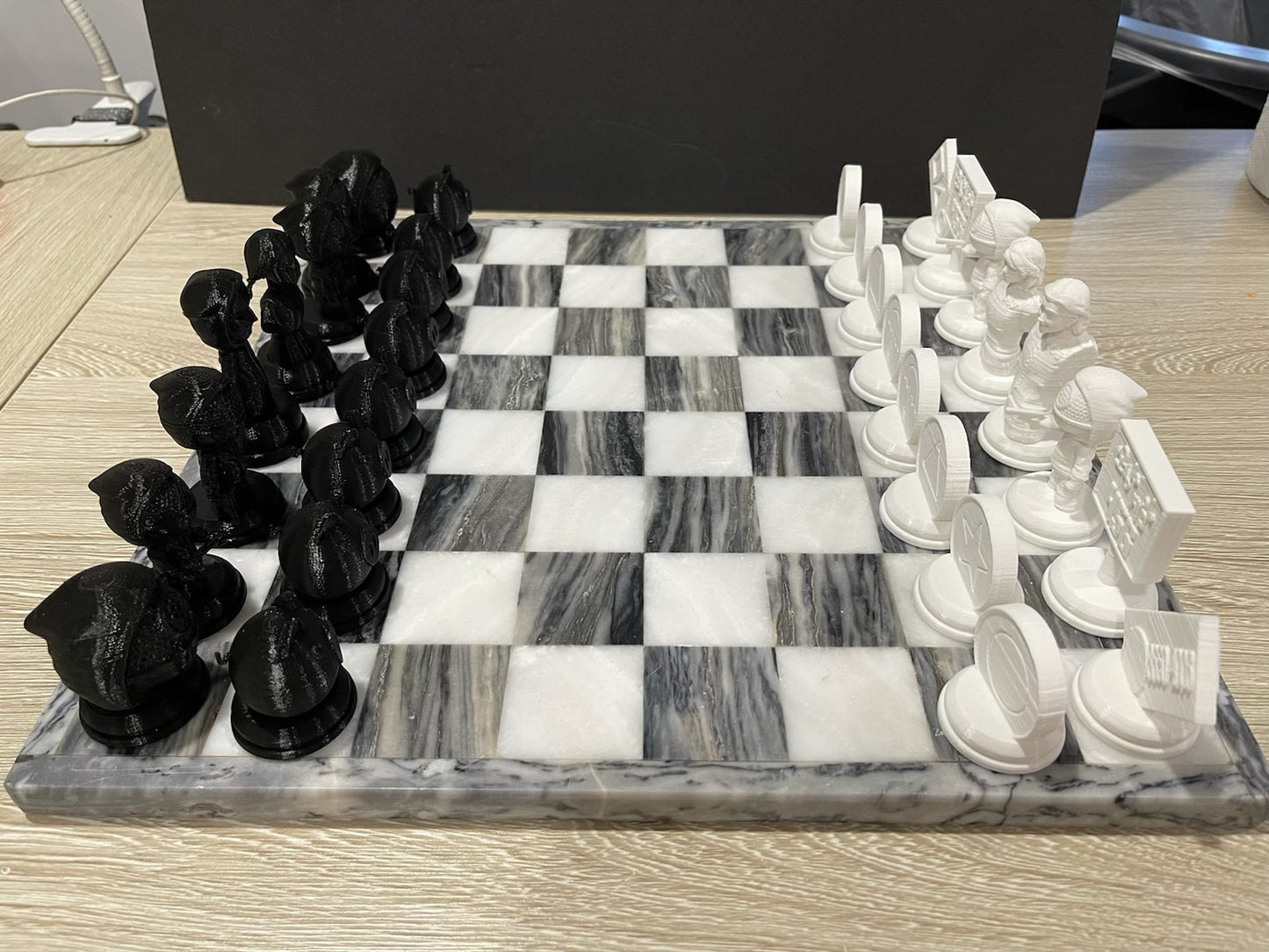Squid Game (FAN ART) Chess Set, Seong Gi-hun, Front Man, VIPs, Squid Games