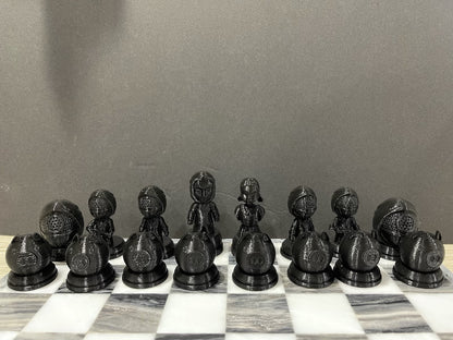 Squid Game (FAN ART) Chess Set, Seong Gi-hun, Front Man, VIPs, Squid Games