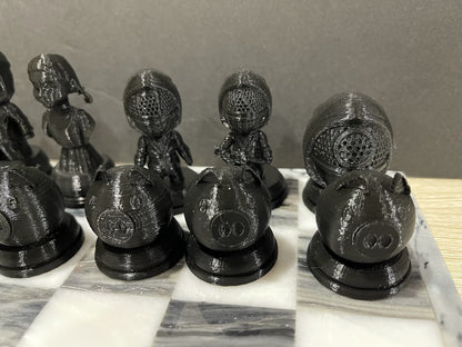 Squid Game (FAN ART) Chess Set, Seong Gi-hun, Front Man, VIPs, Squid Games