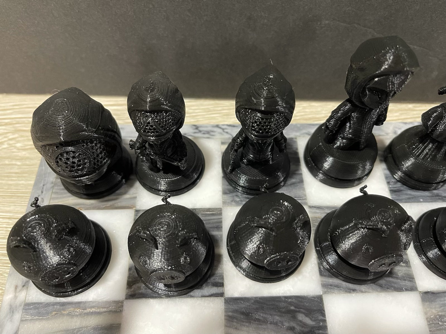 Squid Game (FAN ART) Chess Set, Seong Gi-hun, Front Man, VIPs, Squid Games