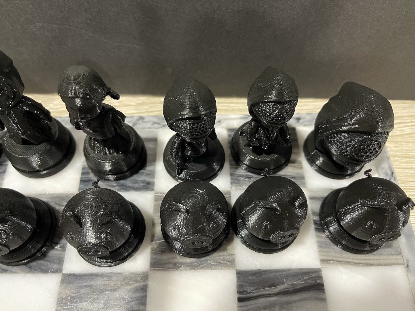 Squid Game (FAN ART) Chess Set, Seong Gi-hun, Front Man, VIPs, Squid Games