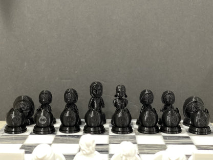 Squid Game (FAN ART) Chess Set, Seong Gi-hun, Front Man, VIPs, Squid Games