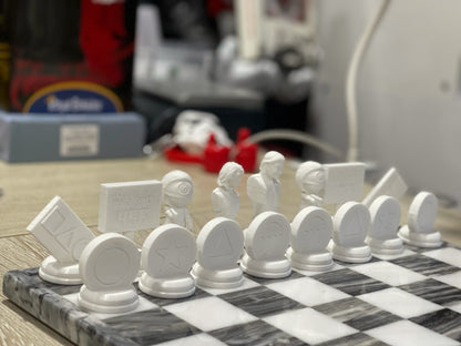 Squid Game (FAN ART) Chess Set, Seong Gi-hun, Front Man, VIPs, Squid Games
