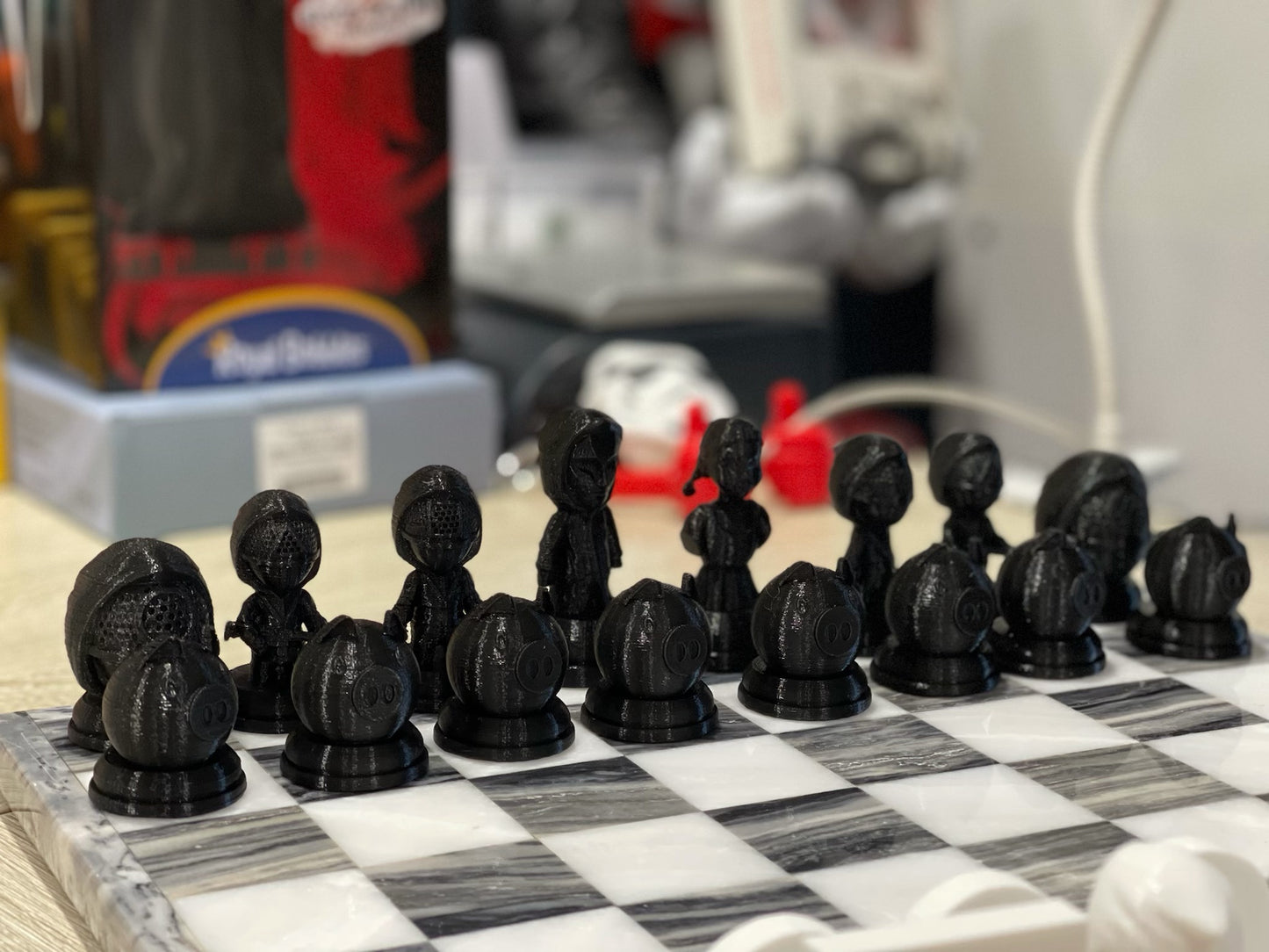 Squid Game (FAN ART) Chess Set, Seong Gi-hun, Front Man, VIPs, Squid Games