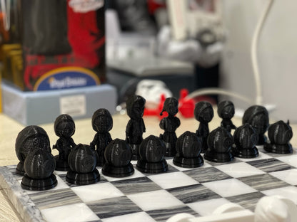 Squid Game (FAN ART) Chess Set, Seong Gi-hun, Front Man, VIPs, Squid Games