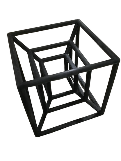Tesseract Four Dimensional Hypercube Shape Math Geometry Educational Gift and Learning Tool 4D