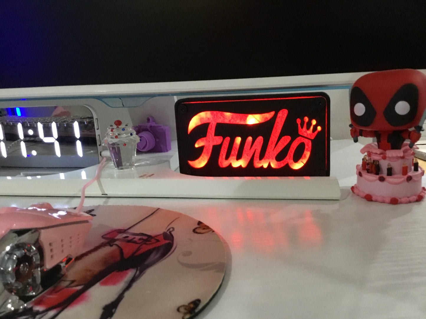 MultiColor FUNKO Pop LED Wall or Desk Sign With Remote, Funkos, Funko Pops