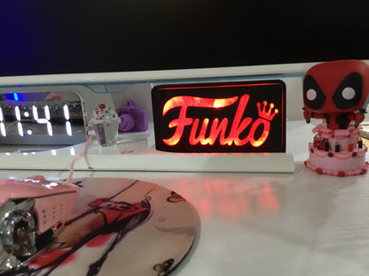 MultiColor FUNKO Pop LED Wall or Desk Sign With Remote, Funkos, Funko Pops