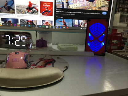 MultiColor Spiderman Pop LED Wall or Desk Sign With Remote, Funkos, Spider Man