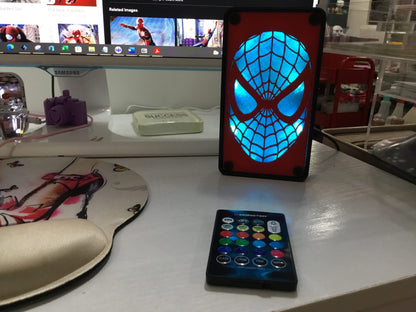 MultiColor Spiderman Pop LED Wall or Desk Sign With Remote, Funkos, Spider Man