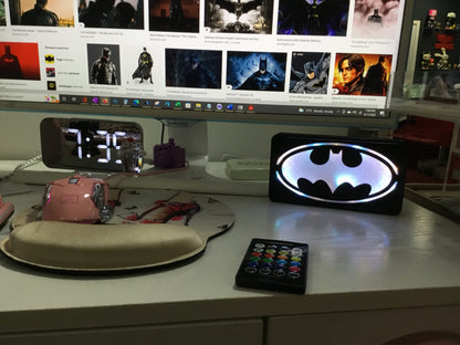 MultiColor Batman Pop LED Wall or Desk Sign With Remote, Funkos, Bat Man