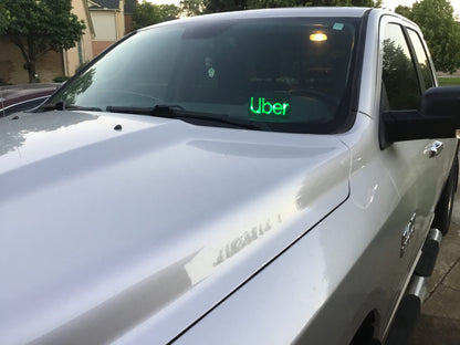 MultiColor Uber LED Car Truck Vehicle Windshield Window Sign With Remote