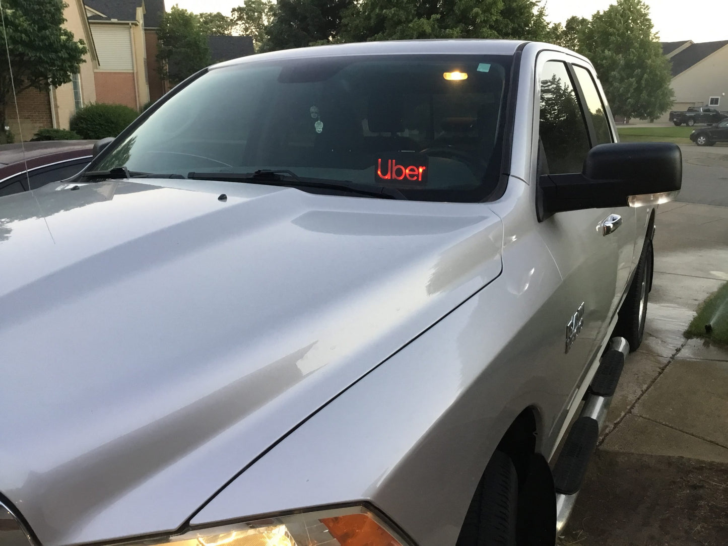 MultiColor Uber LED Car Truck Vehicle Windshield Window Sign With Remote