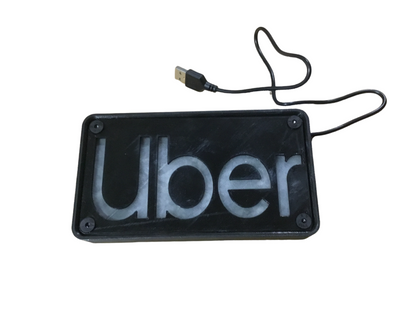 MultiColor Uber LED Car Truck Vehicle Windshield Window Sign With Remote