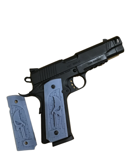 SSWI Full Size 1911 .45acp and Clones Punisher Grips - Any Color - 45Cal Custom