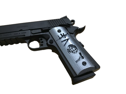 SSWI Full Size 1911 .45acp and Clones Love Grips - Any Color - 45Cal Custom