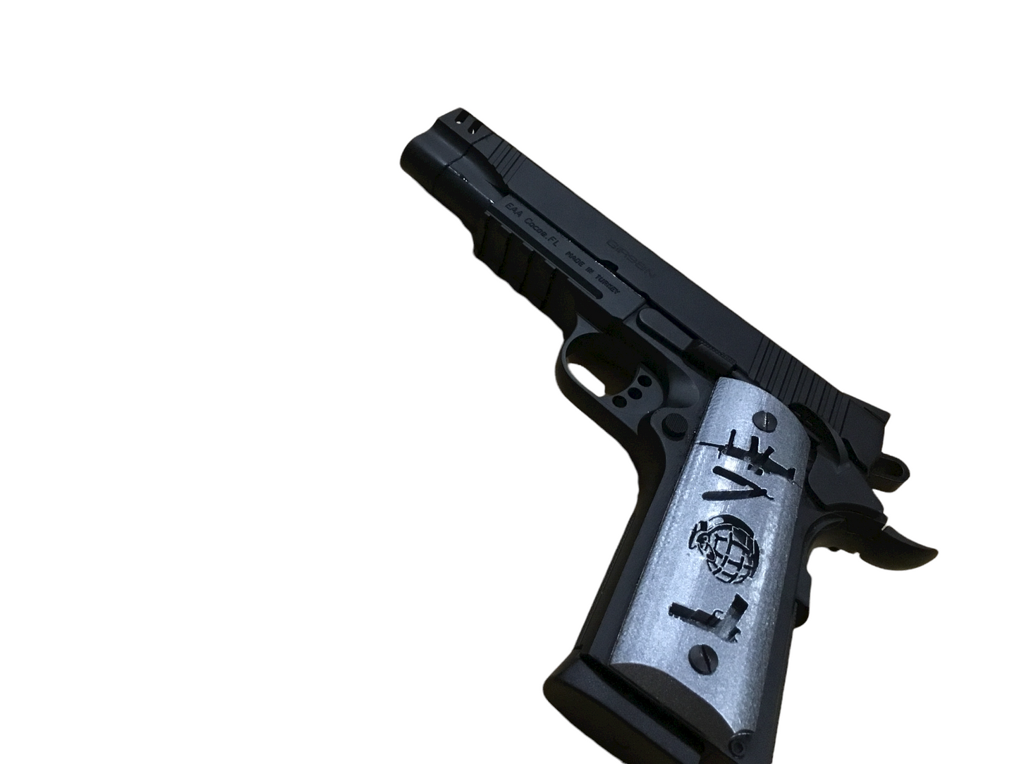 SSWI Full Size 1911 .45acp and Clones Love Grips - Any Color - 45Cal Custom