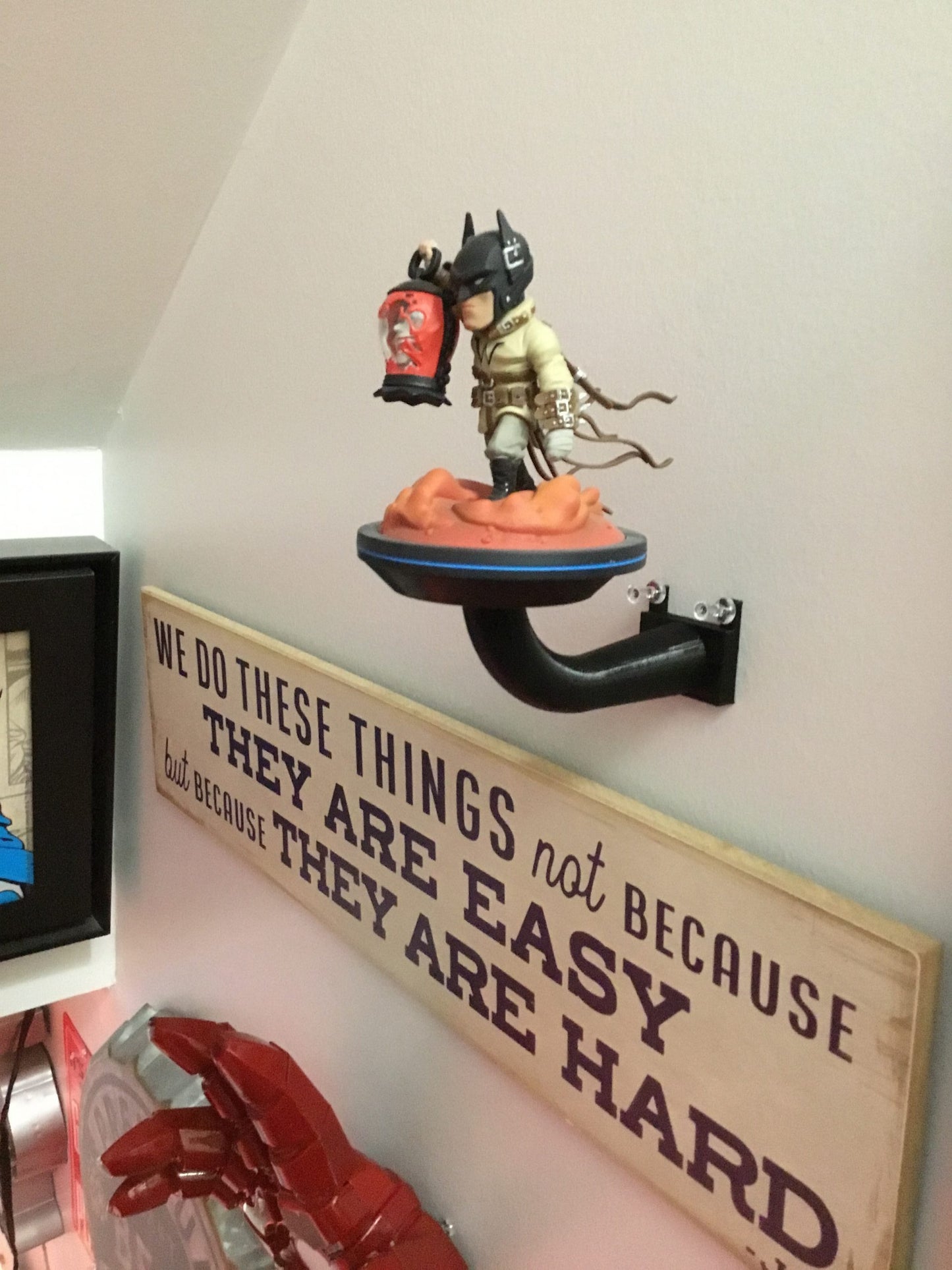Funko Pop Wall Mount Stand, Shelf, SSWI Hang in Seconds - No Nails - Any Color