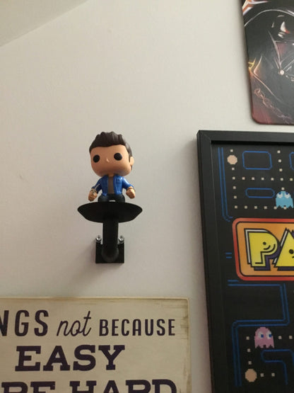 Funko Pop Wall Mount Stand, Shelf, SSWI Hang in Seconds - No Nails - Any Color