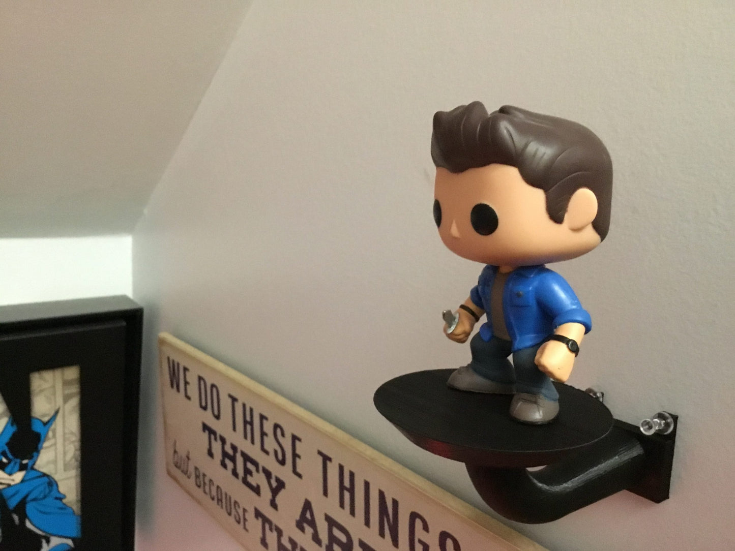 Funko Pop Wall Mount Stand, Shelf, SSWI Hang in Seconds - No Nails - Any Color