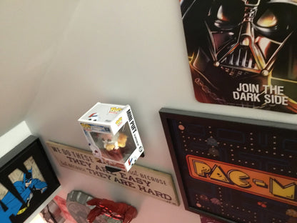Funko Pop Wall Mount Stand, Shelf, SSWI Hang in Seconds - No Nails - Any Color