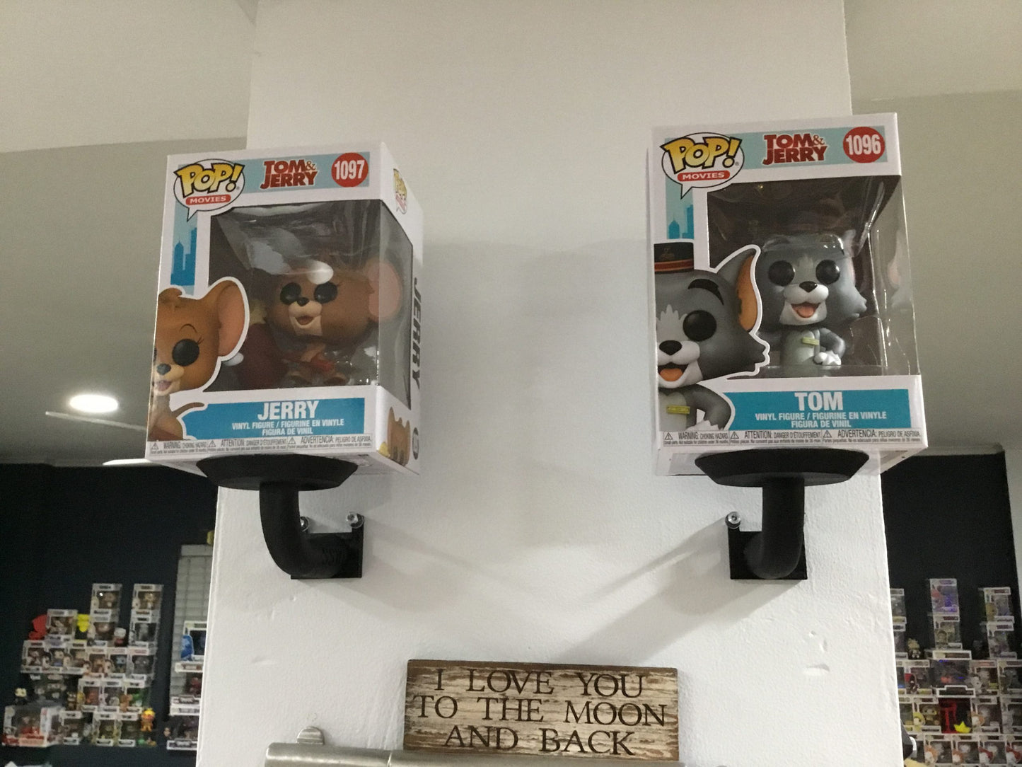 Funko Pop Wall Mount Stand, Shelf, SSWI Hang in Seconds - No Nails - Any Color