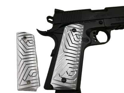 SSWI Full Size 1911 .45acp and Clones Geometric Grips - Any Color - 45Cal Custom