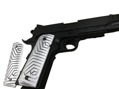 SSWI Full Size 1911 .45acp and Clones Geometric Grips - Any Color - 45Cal Custom