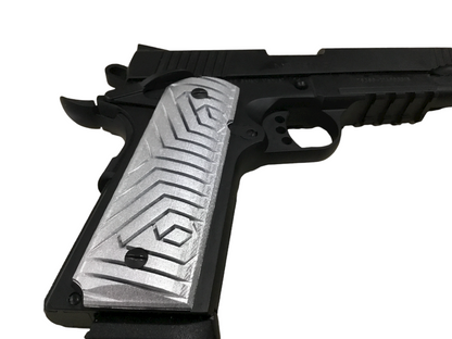 SSWI Full Size 1911 .45acp and Clones Geometric Grips - Any Color - 45Cal Custom