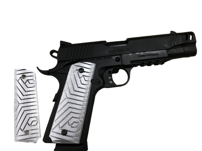 SSWI Full Size 1911 .45acp and Clones Geometric Grips - Any Color - 45Cal Custom