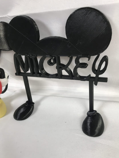Mickey Mouse FAN ART Display Sign Stand POP Wobblers Collectibles