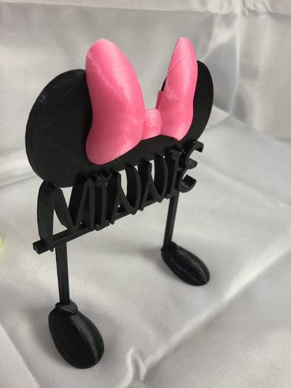 Minnie Mouse FAN ART Display Sign Stand POP Wobblers Collectibles