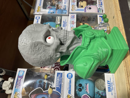 Large 12" Detailed Mars Attacks Alien Martian Sculpture Head Sci-Fi Décor Statue