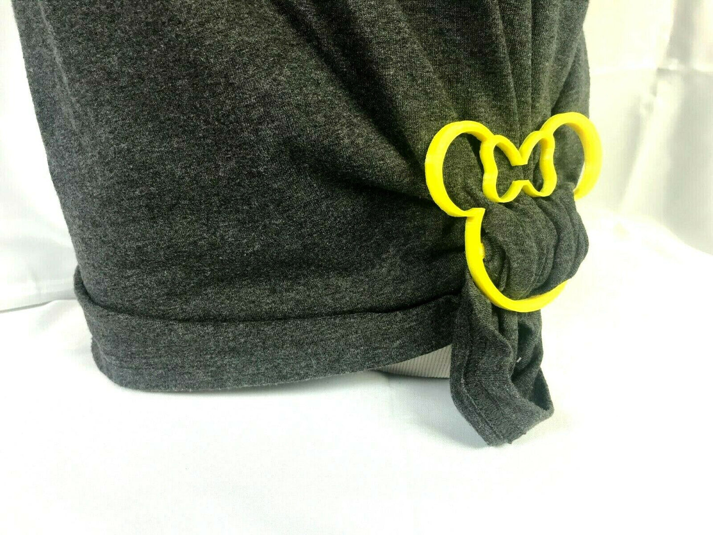 TWO Mouse Shirt Clips, T-Shirt / Scarf Style Slide Ring Holder. Tee Shirt Pull