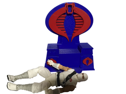 SSWI Custom Gi Joe Throne / Chair Cobra Commander or Destro fits 6 inch figures