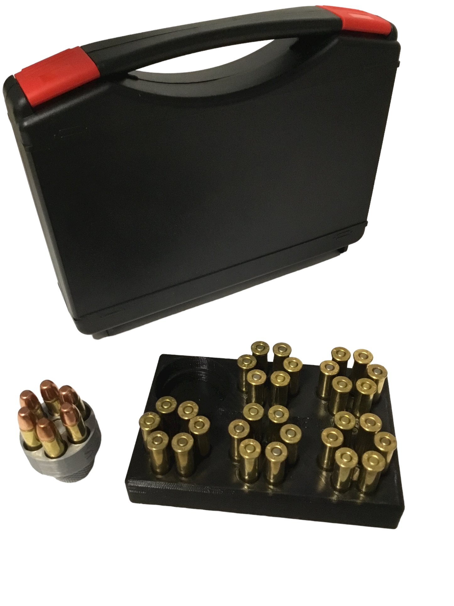 SSWI 357 38 Special Revolver Speed Loader, Loading Tray and Carrying Case Kit