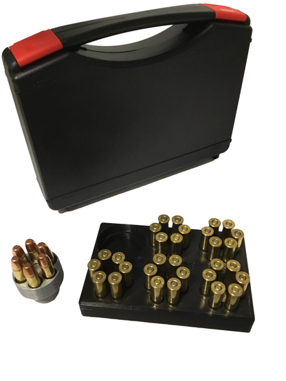 SSWI 357 38 Special Revolver Speed Loader, Loading Tray and Carrying Case Kit