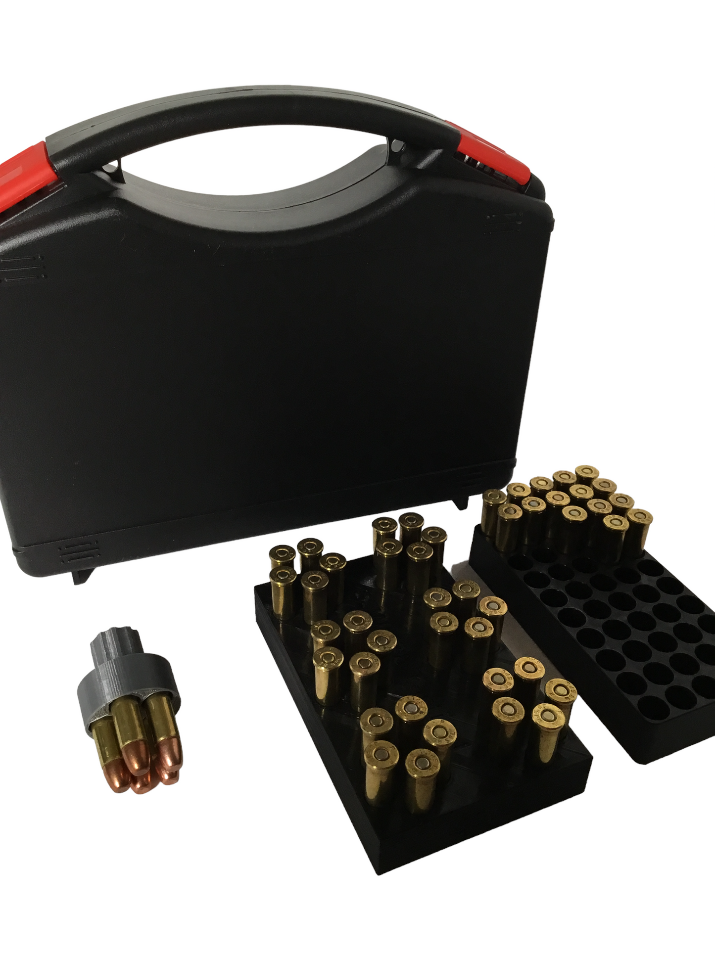 SSWI 357 38 Special 5 Shot Revolver Speed Loader, Loading Tray Carrying Case Kit