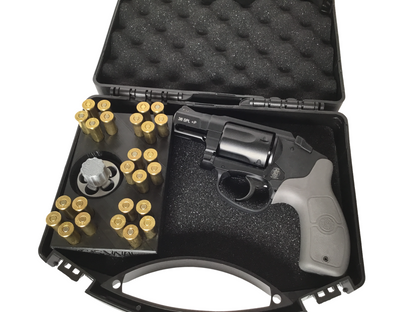 SSWI 357 38 Special 5 Shot Revolver Speed Loader, Loading Tray Carrying Case Kit