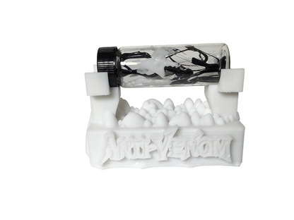 Anti-Venom Symbiote Contained in a Glass Vial with Custom Display Stand CosPlay